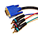 SVGA Male to 3RCA Cable