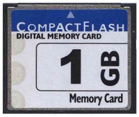 1GB 50p CompactFlash Card 10/5 MBs 69x with Compa