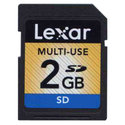 2GB 9p SD Secure Digital Card 16/7 MBs 120X with 
