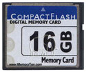 16GB 50p CF w/ CompactFlash 16GB label CompactFla