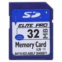 32MB 9p SD Secure Digital Card Elite Pro 9/7 MBs 