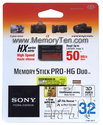 32GB 10p Memory Stick Pro-HG Duo HX 50MB/s w/o Ad