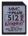 512MB 13p MMC MultiMedia Plus Card Bulk, Kingston