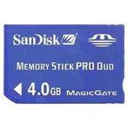 4GB 10p Memory Stick Pro Duo, BXC