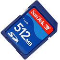 Sandisk 512MB SDSDB-512 (BQN-S) 512MB SD  Secure 