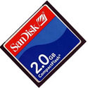 Sandisk 2GB SDCFB-2048 or SDCFJ-2048 CF Compact F