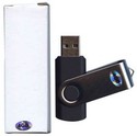 4GB USB 2.0 Pendrive 15/5 MBs 99x Swivel Black/Si