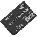 4GB Sony Memory Stick Pro Duo Mark 2 MS-MT4G (COD