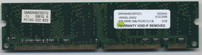 64MB 168p PC100 CL3 8c 8x8 SDRAM DIMM, Goldstar, 