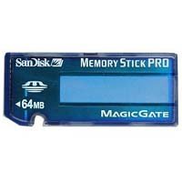 64MB Memory Stick Pro Card Clam, Sandisk, BVQ, SD