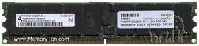 8GB 240p PC2-5300 CL5 18c 2x512x4 DDR2-667 2Rx4 1