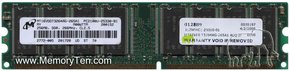 256MB 184p PC2100 CL2.5 16c 16x8 DDR DIMM-RFB, Mi
