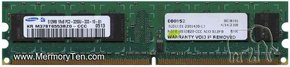 512MB 240p PC2-3200 CL3 8c 64x8 DDR2-400 2Rx8 1.8