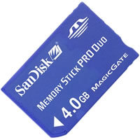 4GB 10p Memory Stick Pro Duo 66x, BVL