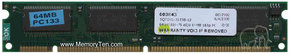 64MB 168p PC133 CL3 4c 8x16 SDRAM DIMM RFB, Major