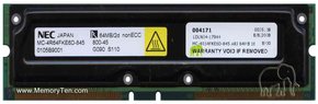 64MB 184p PC800-45 2d nonECC RDRAM RIMM, NEC, ARJ