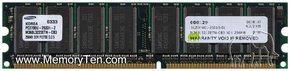 256MB 184p PC2700 CL2.5 8c 32x8 DDR DIMM T001-RFB