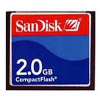 2GB 50P CF CompactFlash Card Sandisk new, CRW