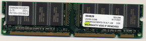128MB 168p PC133 CL3 16c 8x8 SDRAM DIMM T018, Gol