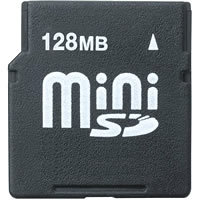 128MB 11P MiniSD Mini Secure Digital Card 9.6/2.6