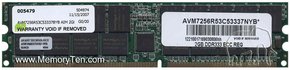 2GB 184p PC2700 CL2.5 36c 128x4 DDR333 2Rx4 ECC 2