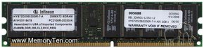 2GB 184p PC2100 CL2 36c 128x4 Registered ECC DDR 