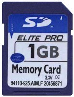 1GB SD Secure Digital Card 17/3 MBs 117x with Eli