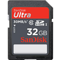 32GB 9p SDHC Class 10 Ultra Secure High Capacity 