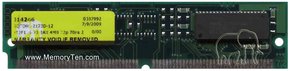 4MB 72p 70ns 2c 1x16 FPM SIMM J1, J2, J3, Major/3