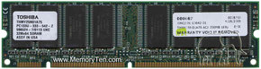 256MB 168p PC133 CL3 16c 16x8 SDRAM DIMM T018 RFB