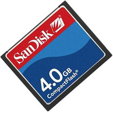 4GB 50p CF CompactFlash Card Sandisk, CGG