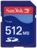 512MB 9p SD Secure Digital Card Bulk, Sandisk, BQ