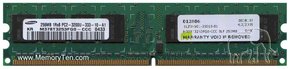 256MB 240p PC2-3200 CL3 8c 32x8 DDR2-400 DIMM T00