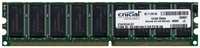 512MB 184p PC2700 CL2.5 9c 64x8 ECC DDR DIMM, Cru