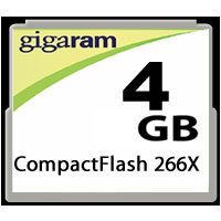 4GB 50p CF CompactFlash Card 266x, CAQ