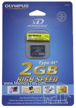 2GB xD Picture Card Type M Plus Retail, Olympus, 