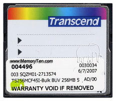 256MB 50p CF CompactFlash Card 45x Industrial Cla