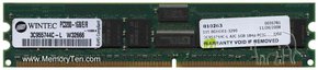 1GB 184p PC3200 CL3 18c 128x4 Registered ECC DDR 