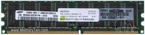 256MB 184p PC3200 CL3 8c 32x8 DDR DIMM T001 RFB H