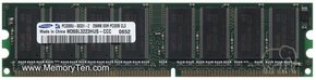 256MB 184p PC3200 CL3 8c 32x8 DDR DIMM T001 NOB C