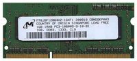 1GB 204p PC3-10600 CL9 8c 128x8 DDR3-1333 SODIMM,
