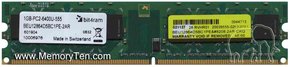 1GB 240p PC2-6400 CL5 8c 128x8 DDR2-800 DIMM NOB,