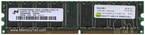 256MB 184p PC2700 CL2.5 8c 32x8 DDR DIMM T001-RFB