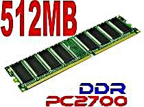 512MB PC2700 DDR