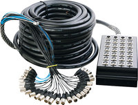 - 50' Stage Snake with 24 Channels - Black