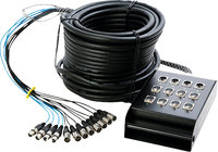 - 100' Stage Snake with 8 Channels - Black