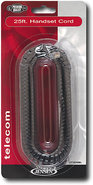 - 25' Handset Cord - Black