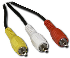 - 6' Composite Video/Stereo Audio Cable
