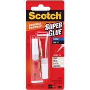 Scotch Super Glue Liquid 2/Pkg-0.07 Ounces