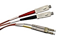 SC-LC Multimode Duplex Fiber Optic Patch Cable (6
